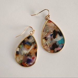 NEW nOir Jewelry Resin Teardrop Earrings